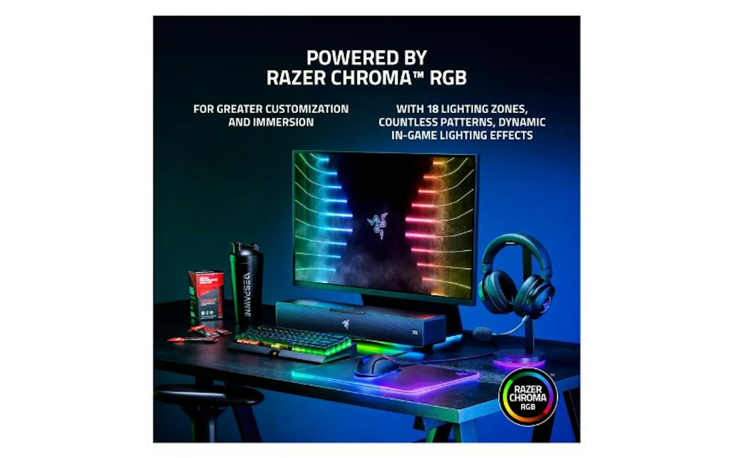 Razer Leviathan V2 - PC Gaming Soundbar with Subwoofer