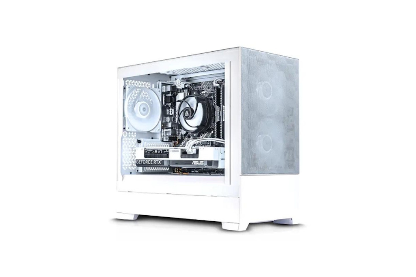 AWD-IT FROST Ryzen 5 5500 6 Core NVIDIA RTX 4060 8GB White Desktop PC