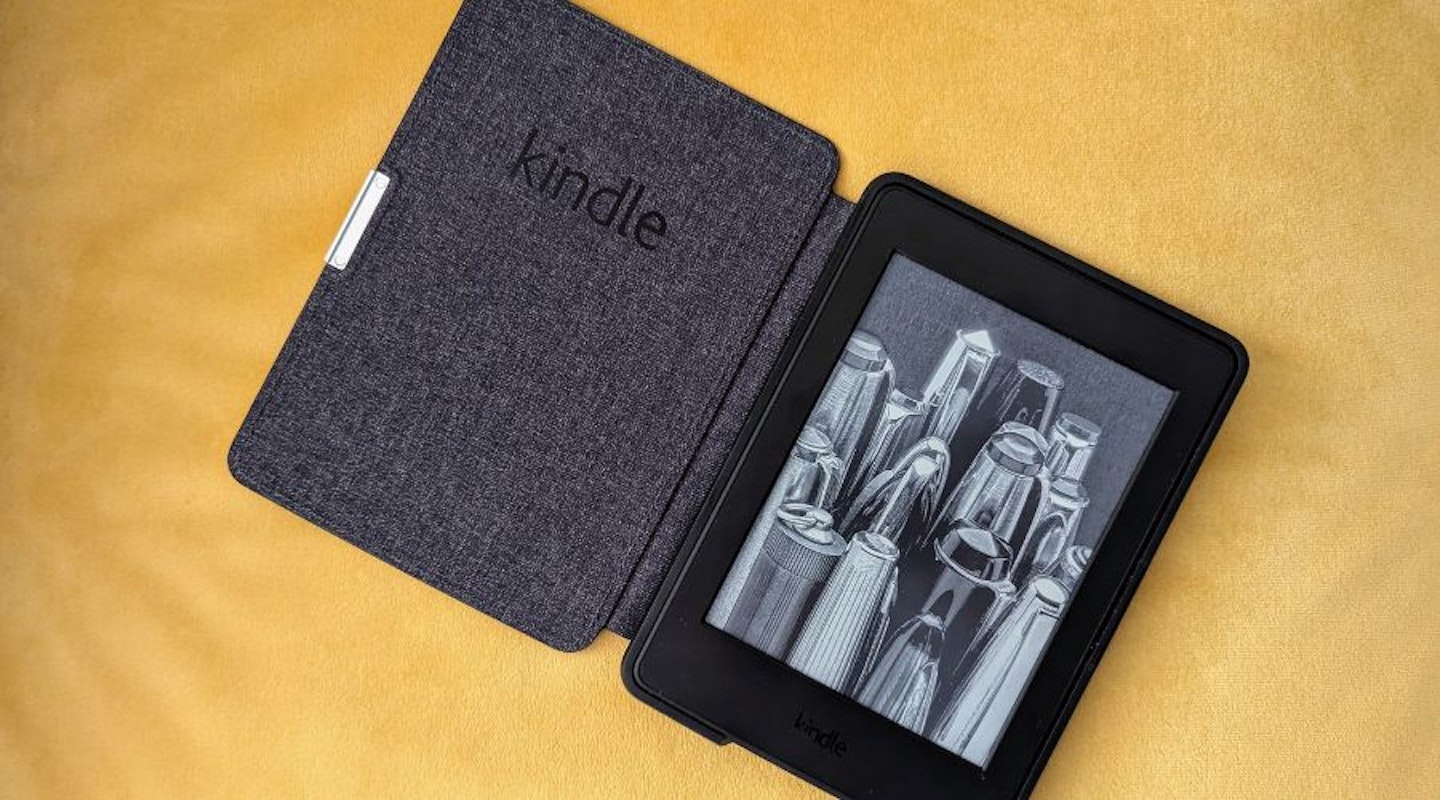 Amazon Kindle in a kindle case