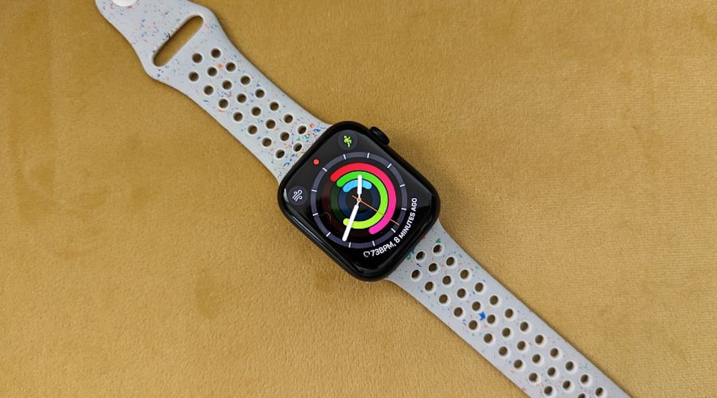 Apple Watch Series 9 on yellow background