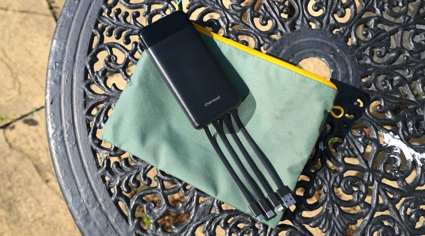 Charmast Power Bank with Built-in Cables, 10,000mAh