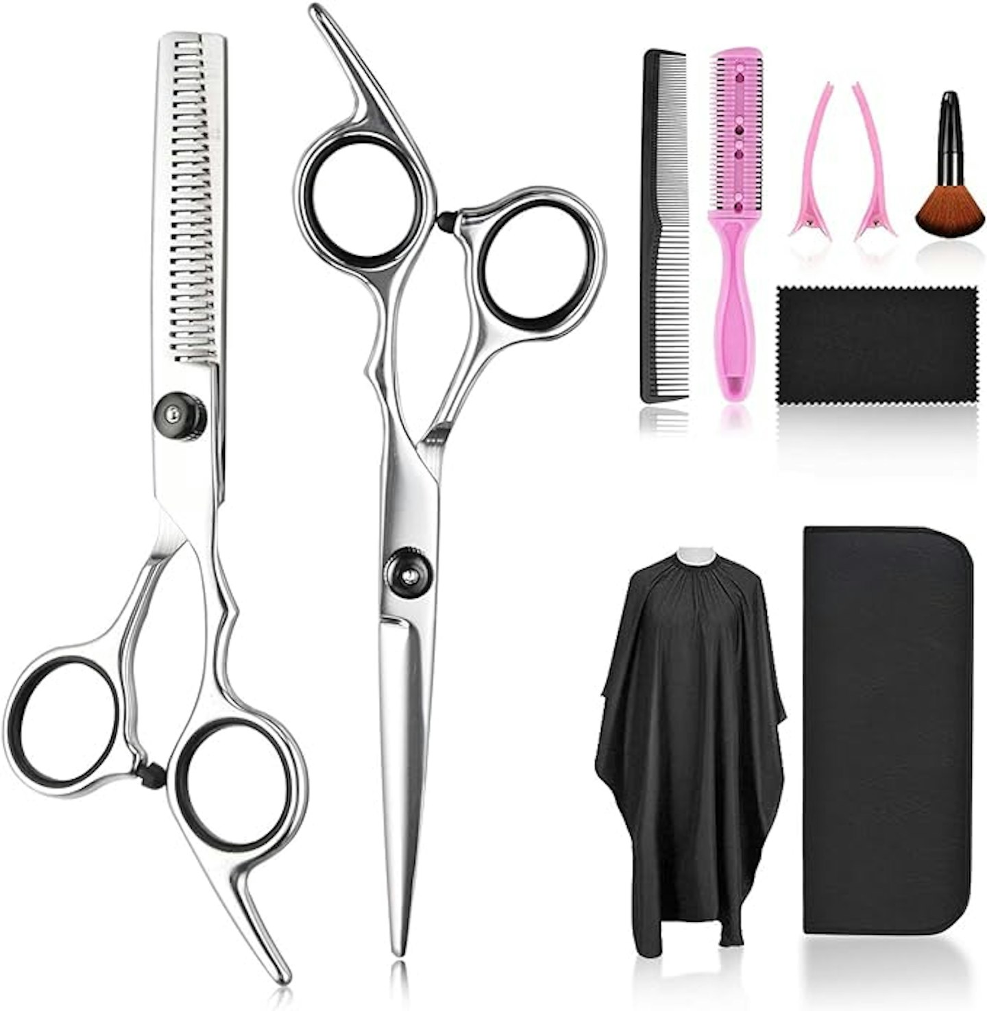Fcysy 10pcs Professional Hair Cutting Scissors Set