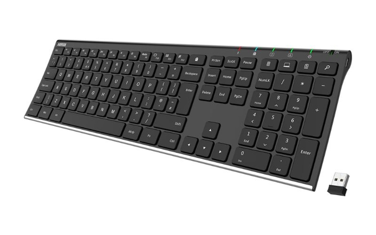 Arteck 2.4G wireless stainless steel ultra slim keyboard 