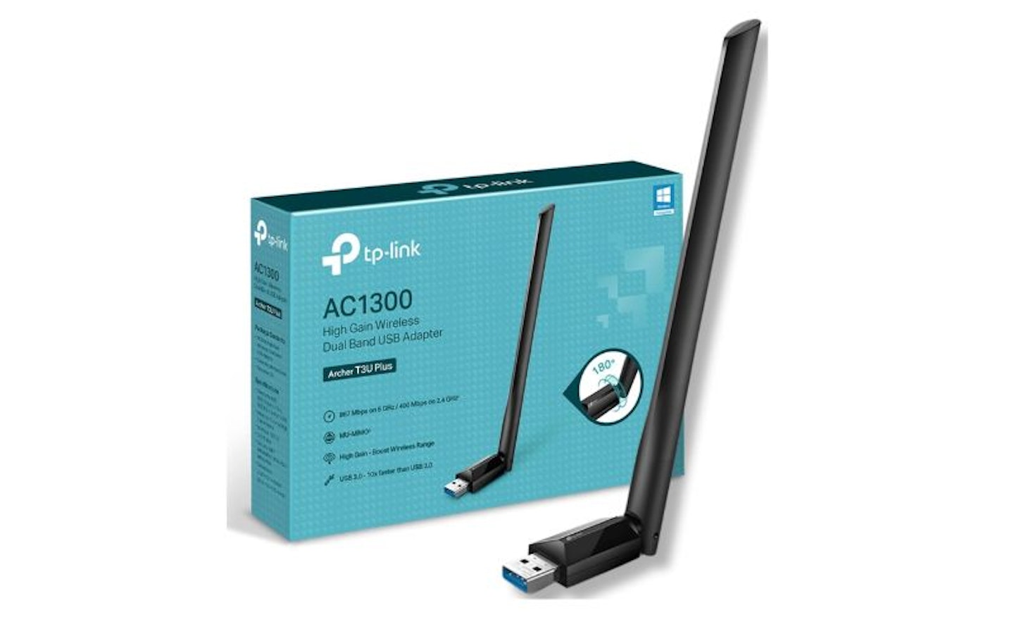 TP-Link Archer T3U Plus AC1300 High Gain Wireless Dual Band USB Adapter