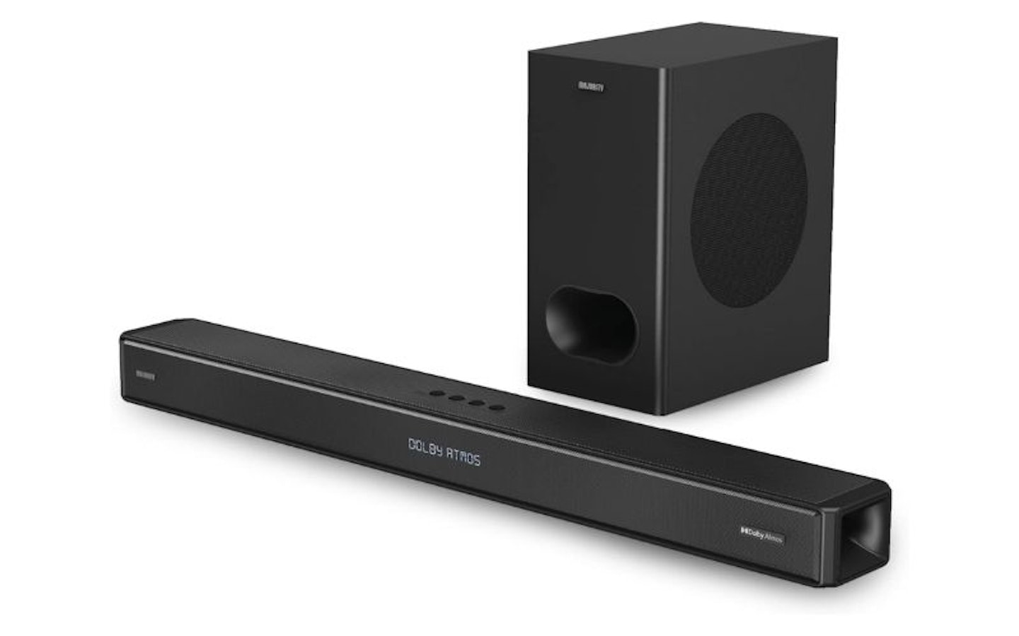 Majority Sierra Plus Dolby Atmos soundbar and subwoofer