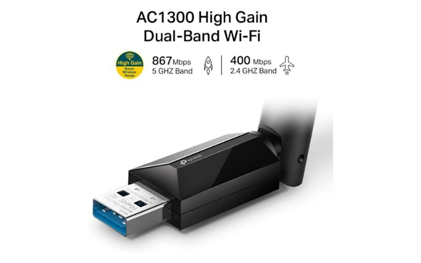 TP-Link Archer T3U Plus AC1300 High Gain Wireless Dual Band USB Adapter