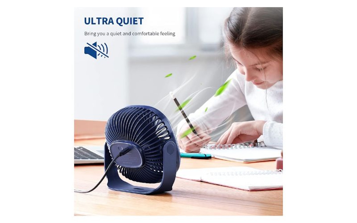 SmartDevil Desk Fan, USB Desk Fan