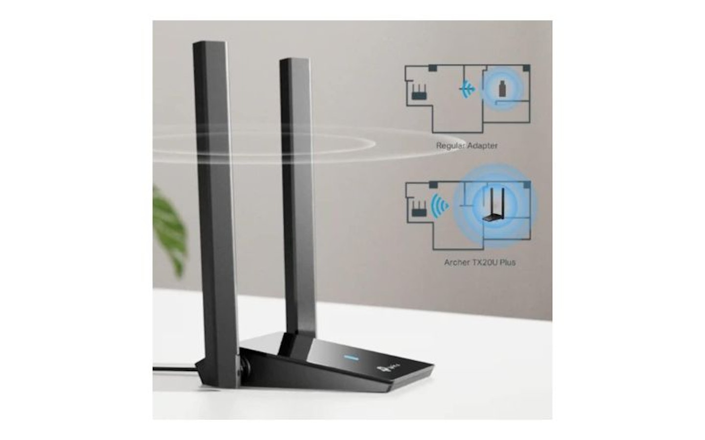 TP-Link Archer TX20U Plus AX1800 Dual Antennas High Gain Wireless USB Adapter