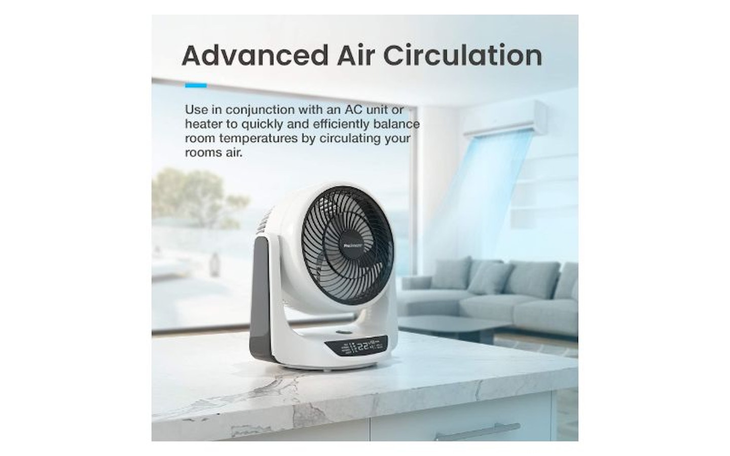 Pro Breeze 10-inch DC Air Circulator Fan 