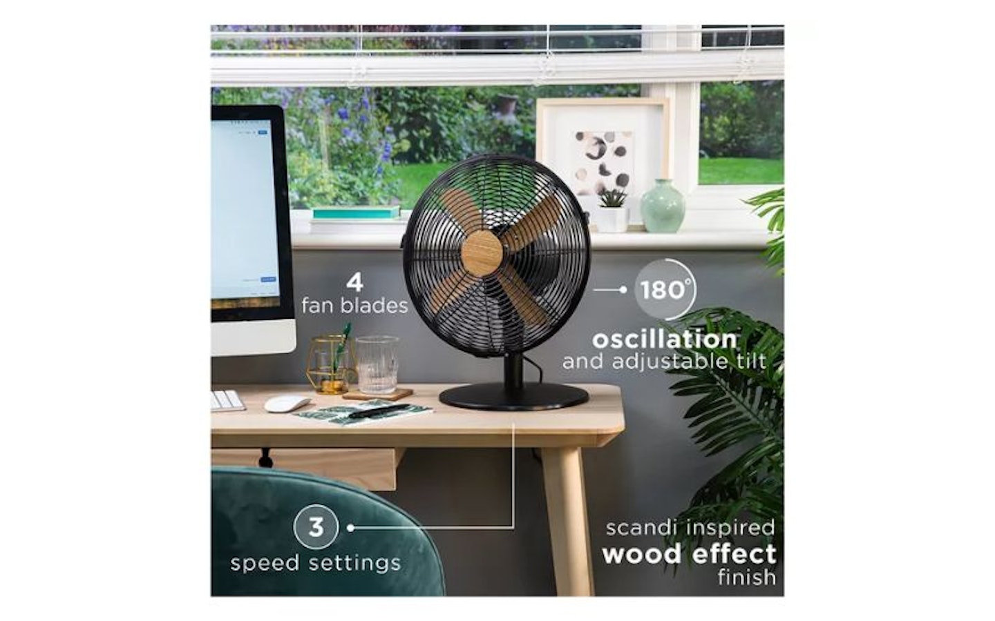 Russell Hobbs RHMDF1201WDB 12-inch electric desk fan