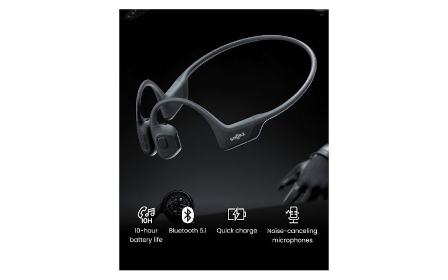 SHOKZ OpenRun Pro bone conduction headphones