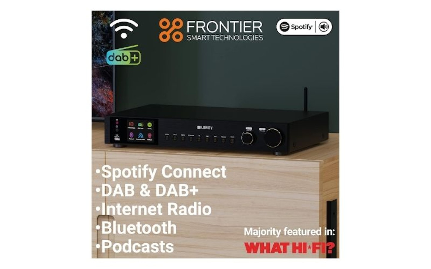 Majority Fitzwilliam 3 Internet Radio and Media Player