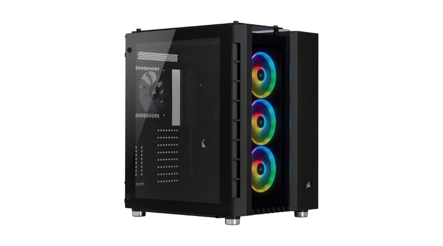 Corsair Crystal Series 680X RGB High Airflow Tempered Glass ATX Smart Gaming Case - Black