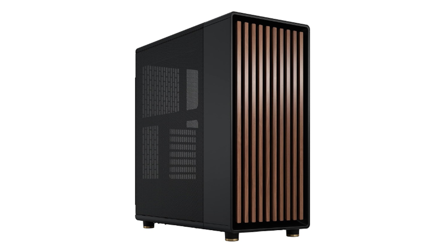 Fractal Design North Charcoal Black - Wood Walnut front ATX Mid Tower PC Gaming Case