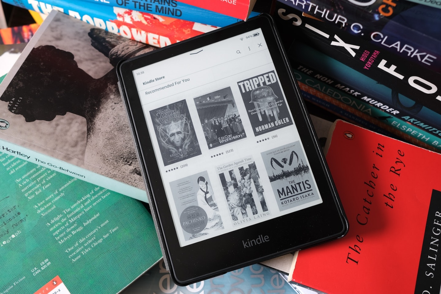 The Kindle Store, shown on a Kindle Paperwhite