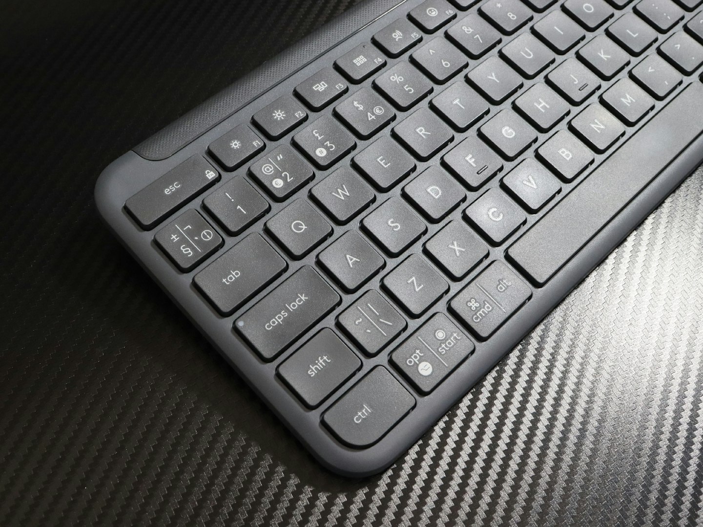 Logitech Signature Slim K950 keyboard on a desk