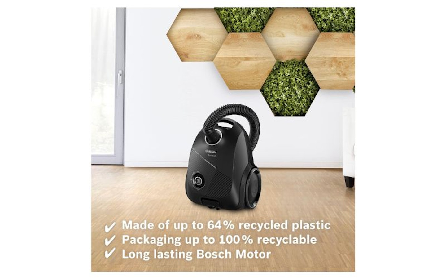 Bosch Serie 2 ProEco 600W bagged cylinder vacuum cleaner