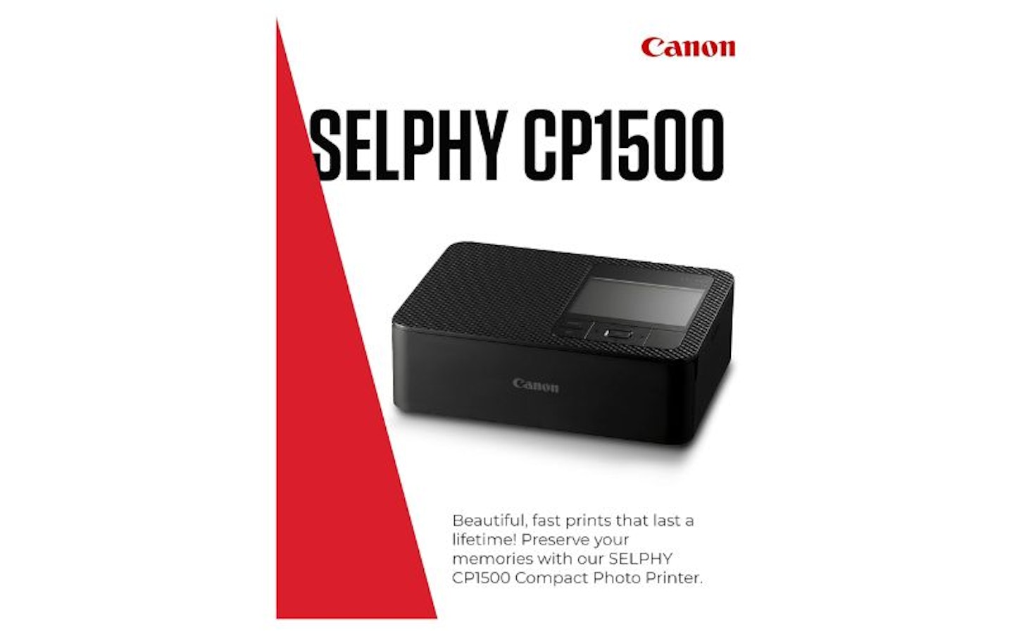 Canon SELPHY CP1500 compact photo printer