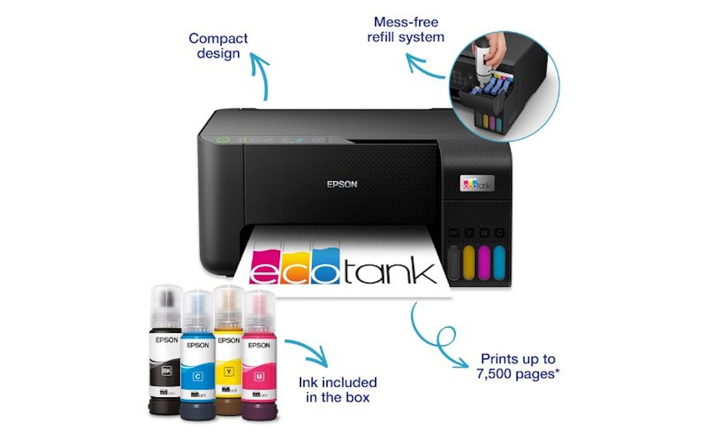 Epson EcoTank ET-2812 A4 multifunction Wi-Fi ink tank printer