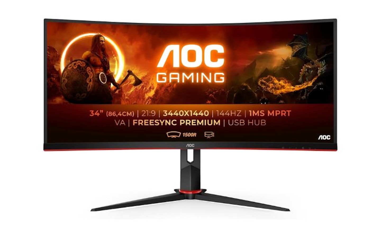 AOC Gaming CU34G2X 34 inch WQHD Curved Monitor