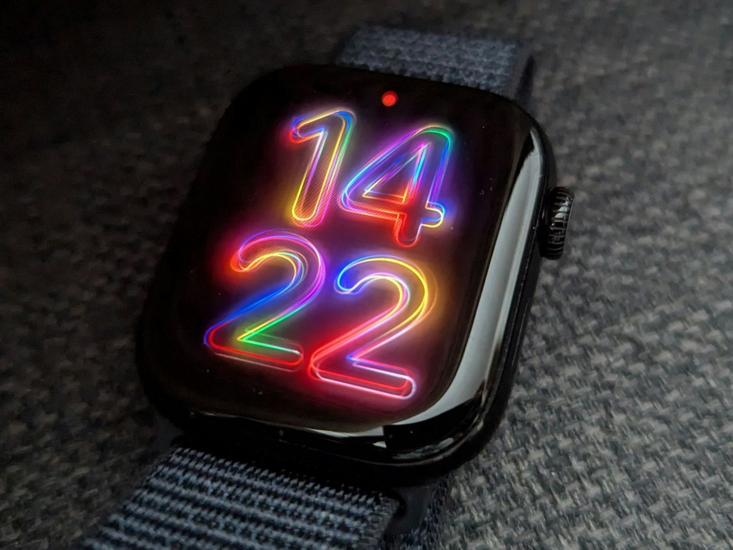 Pride Radiance watch face on the Apple Watch Series 10