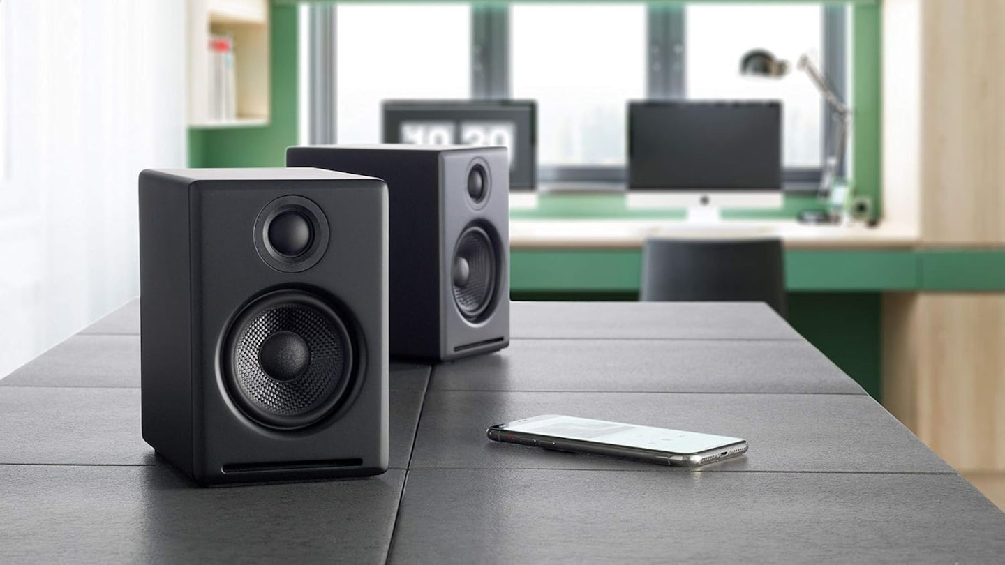 Audioengine A2 Plus Wireless Bluetooth Desktop Speakers - 60W Computer Speakers for Music and Gaming