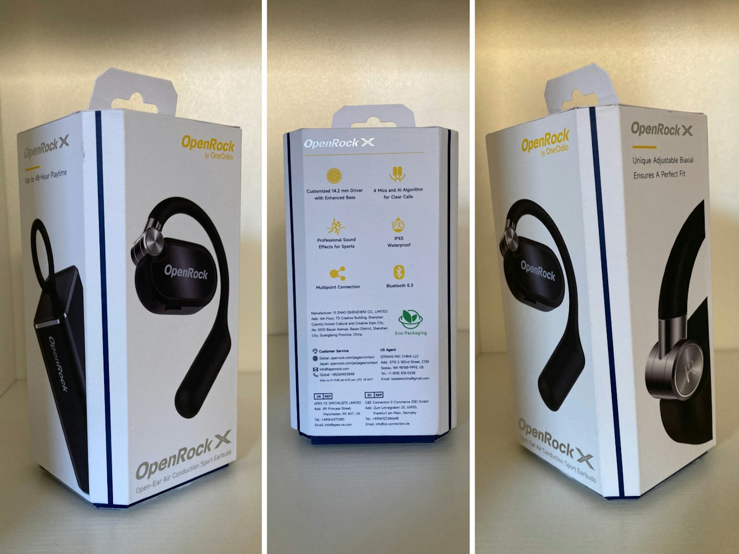 OpenRock X air conduction earbuds box