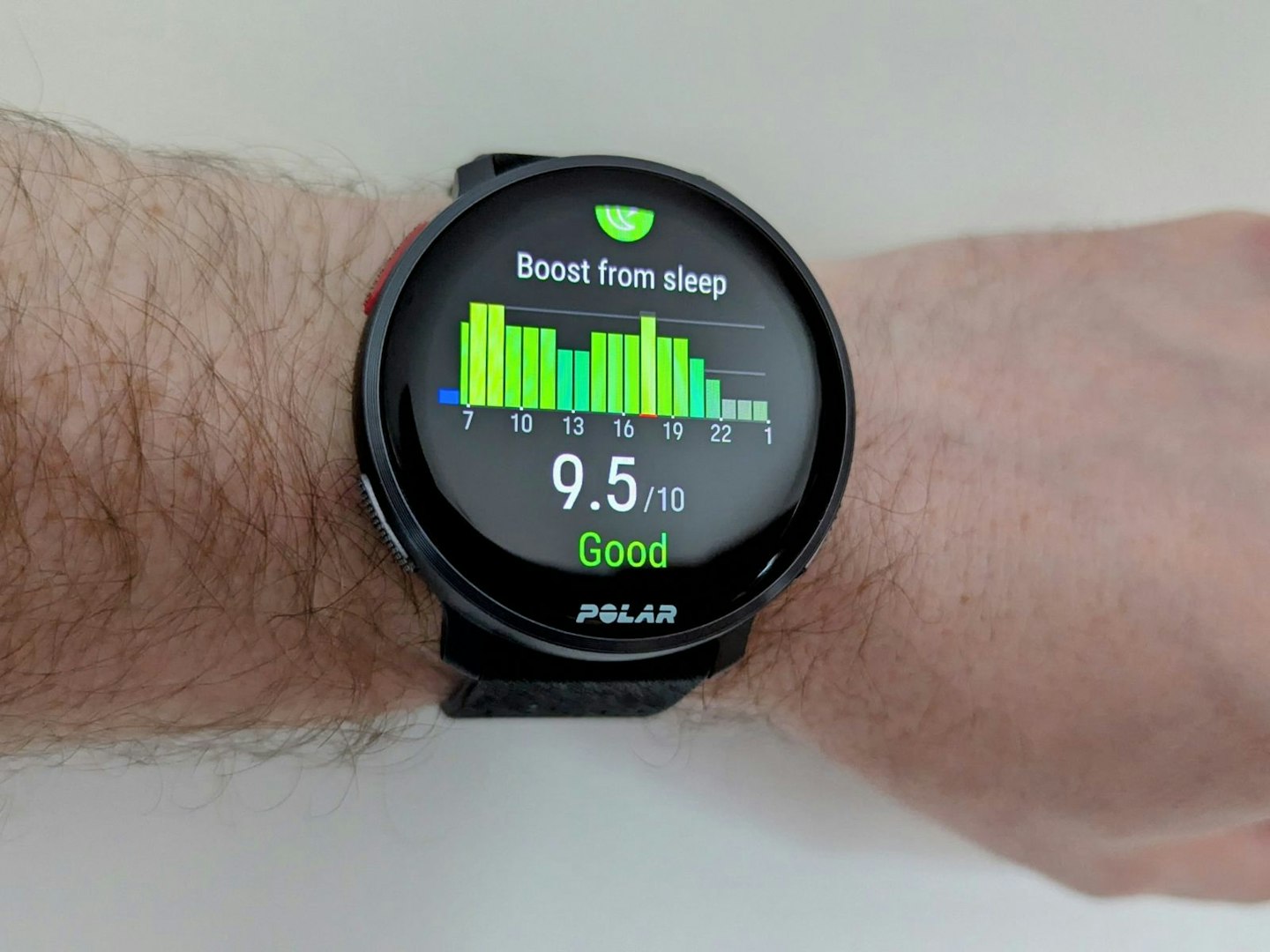 Boost from sleep tool on the Polar Vantage V3