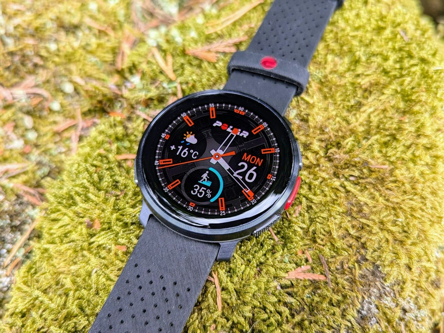 Polar Vantage V3 on moss