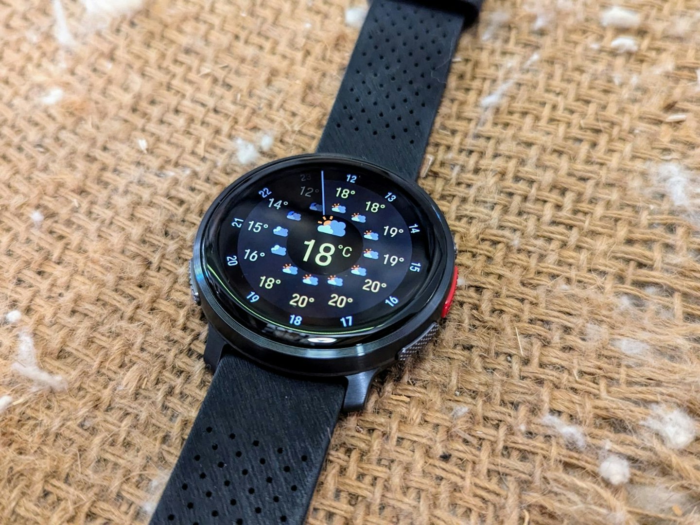 Weather report on the Polar Vantage V3