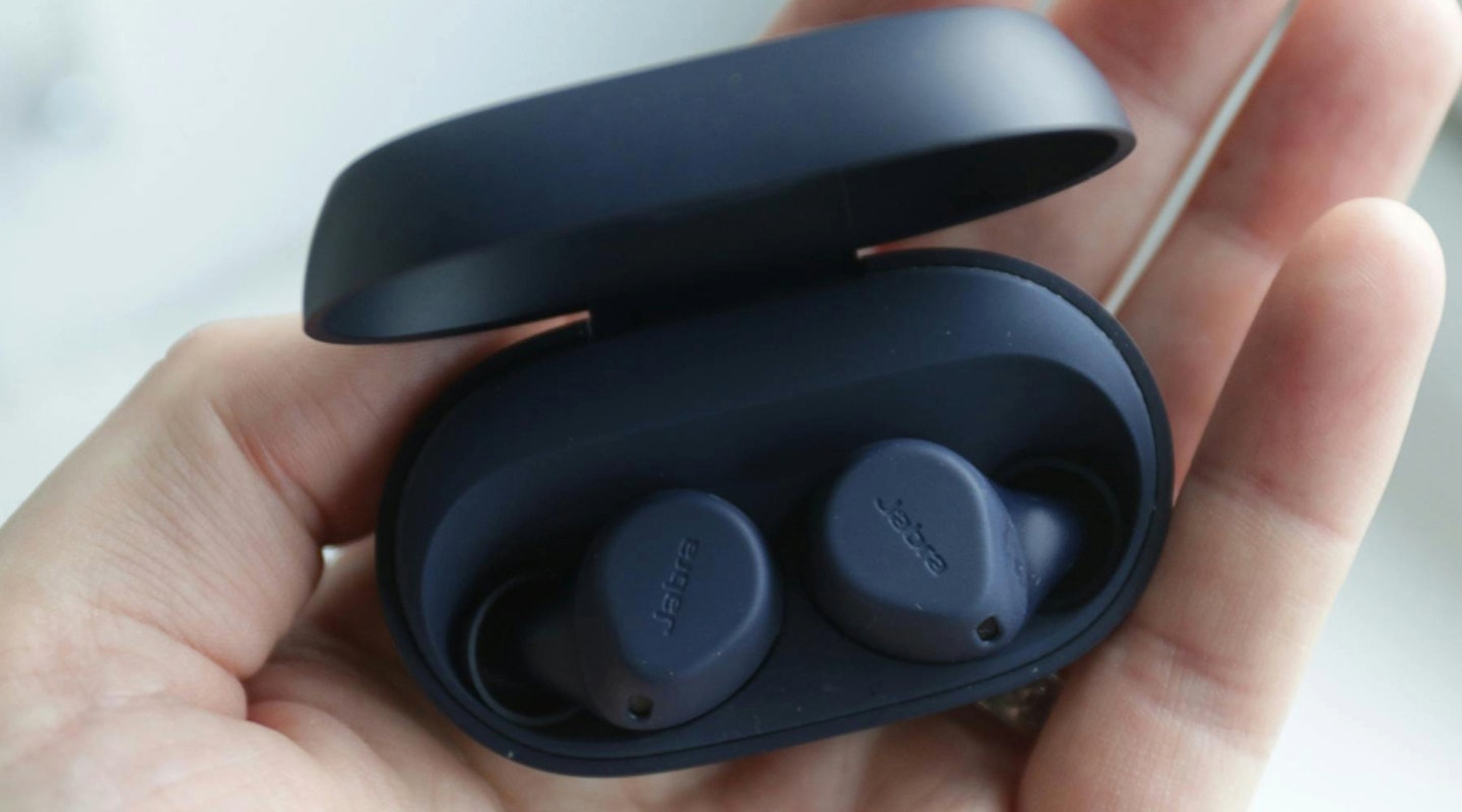 Jabra Elite 7 ACtive Earbuds in hand