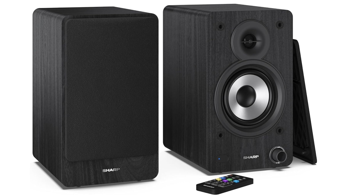 Sharp CP-SS30(BK) 60W RMS (2x 30W) 2-way Active Bookshelf Speakers