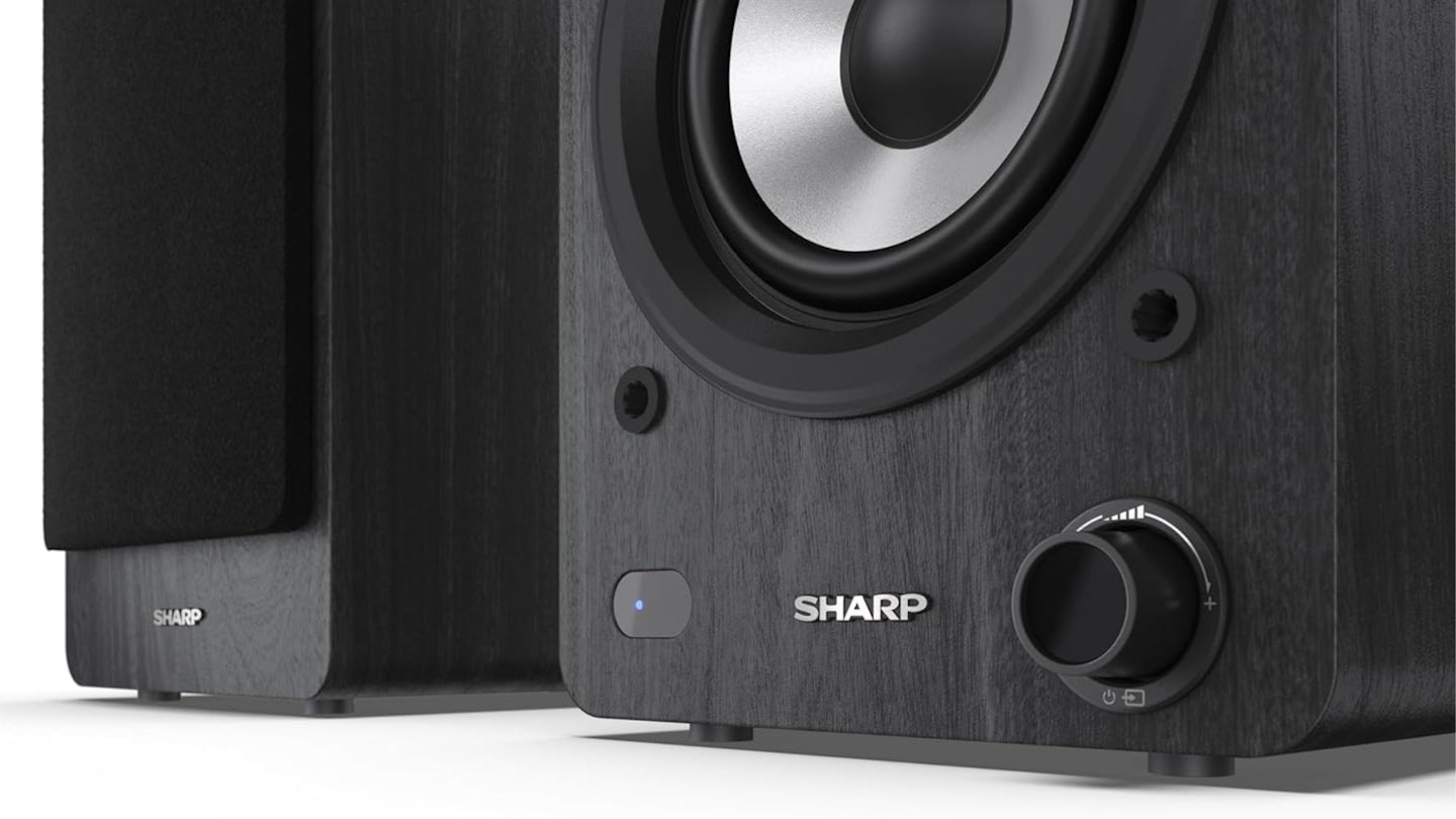 Sharp CP-SS30(BK) 60W RMS (2x 30W) 2-way Active Bookshelf Speakers