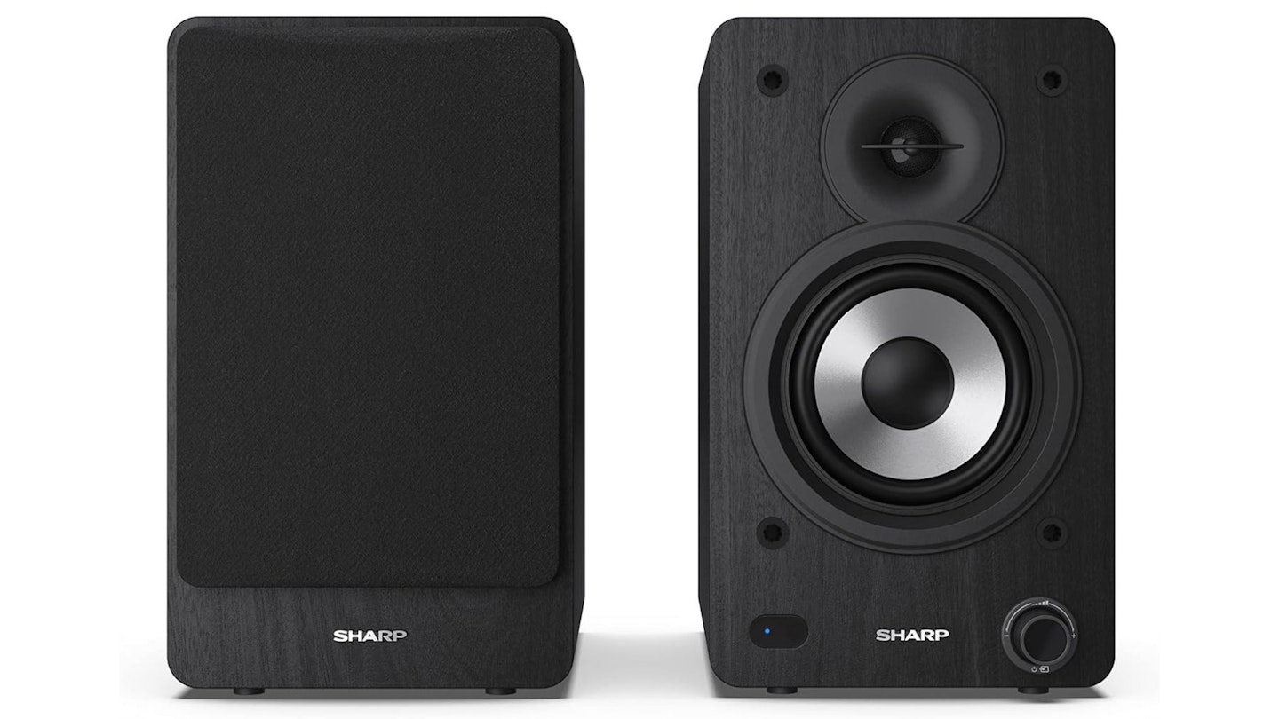 Sharp CP-SS30(BK) 60W RMS (2x 30W) 2-way Active Bookshelf Speakers