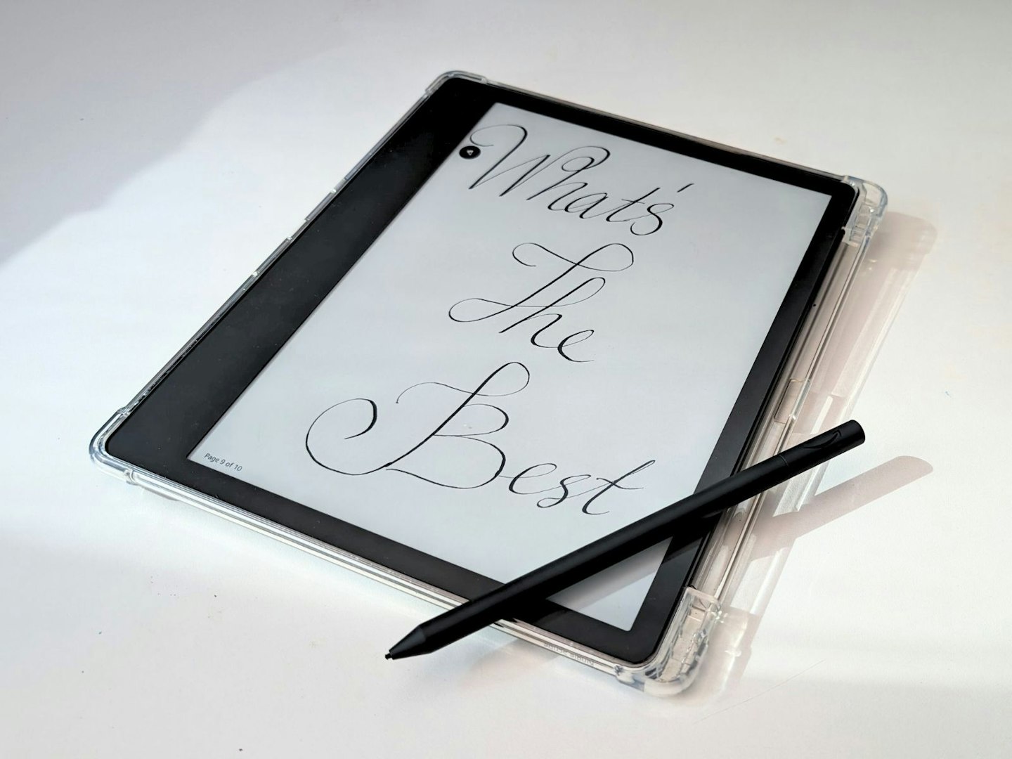 Kindle Scribe caligraphy