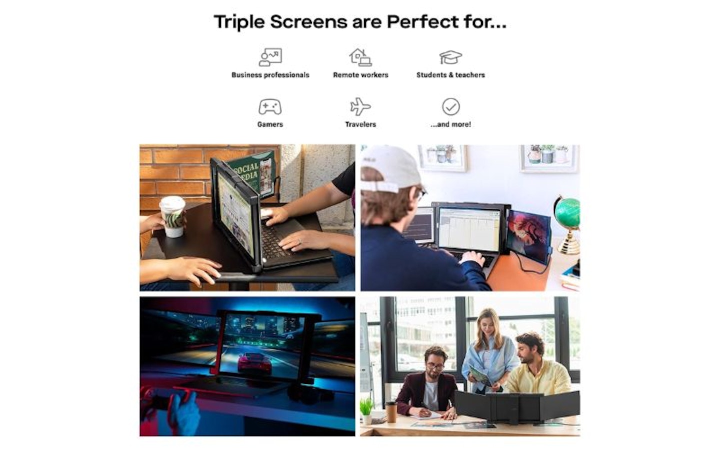 Mobile Pixels Trio Max 14.1-inch' FHD 1080p laptop screen extender