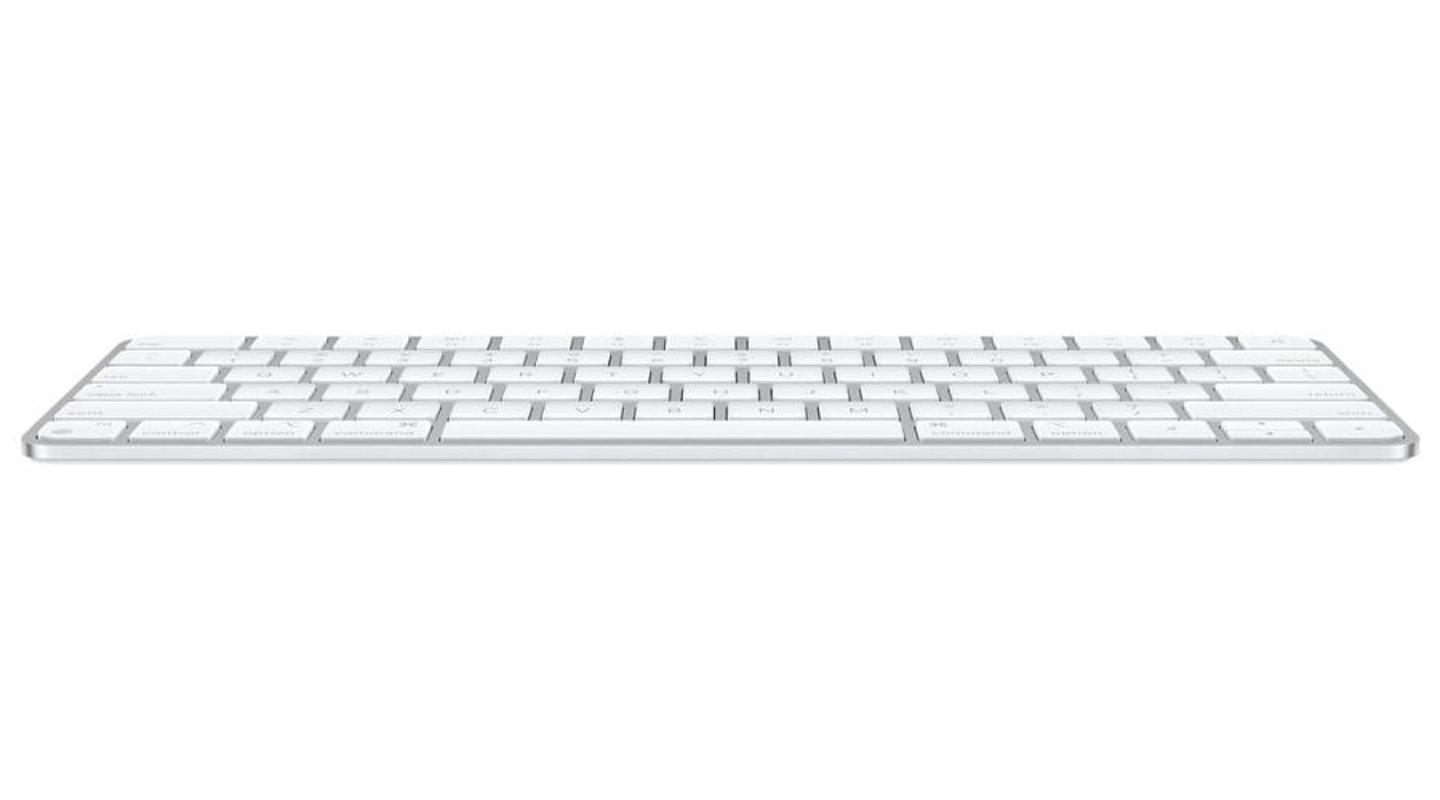 Apple Magic Keyboard: Bluetooth, rechargeable. Works with Mac, iPad or iPhone; British English, silver