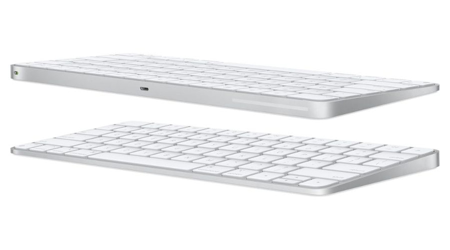 Apple Magic Keyboard: Bluetooth, rechargeable. Works with Mac, iPad or iPhone; British English, silver