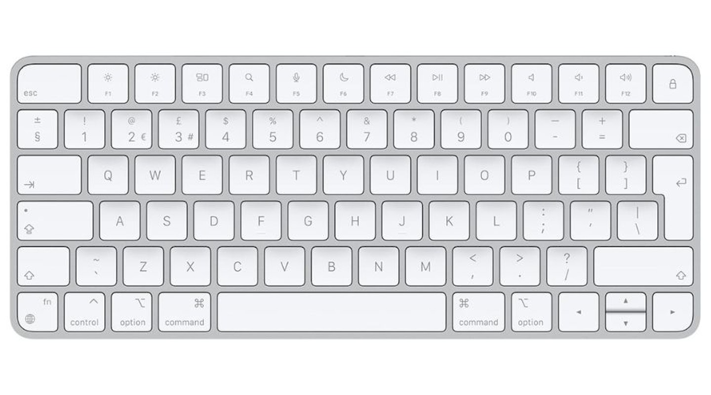 Apple Magic Keyboard: Bluetooth, rechargeable. Works with Mac, iPad or iPhone; British English, silver