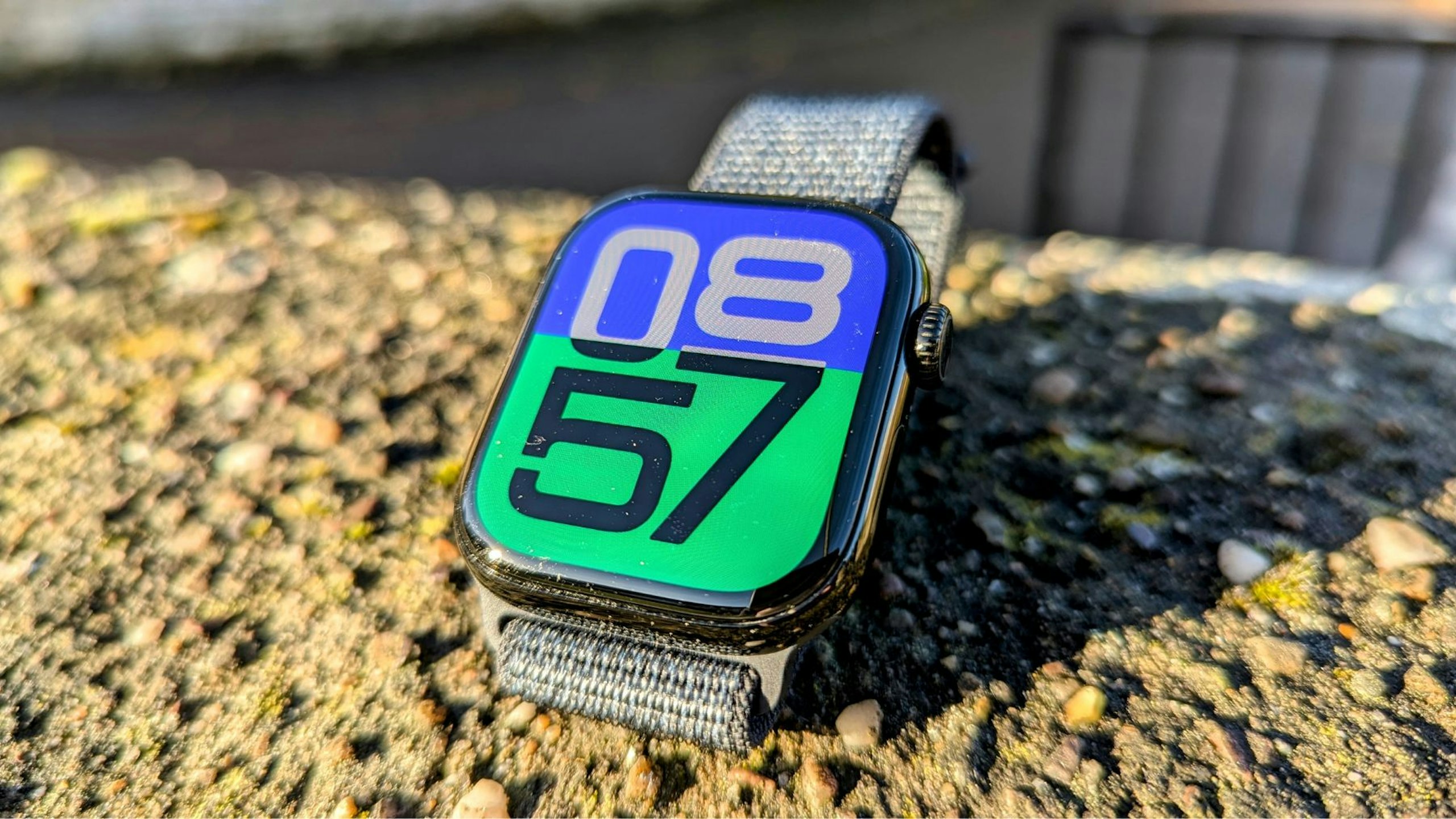 Apple Watch Series 10 with Flux watch face