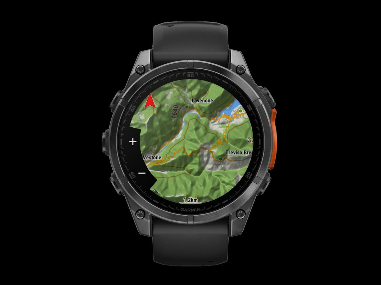 Map display on the Garmin fenix 8 watch