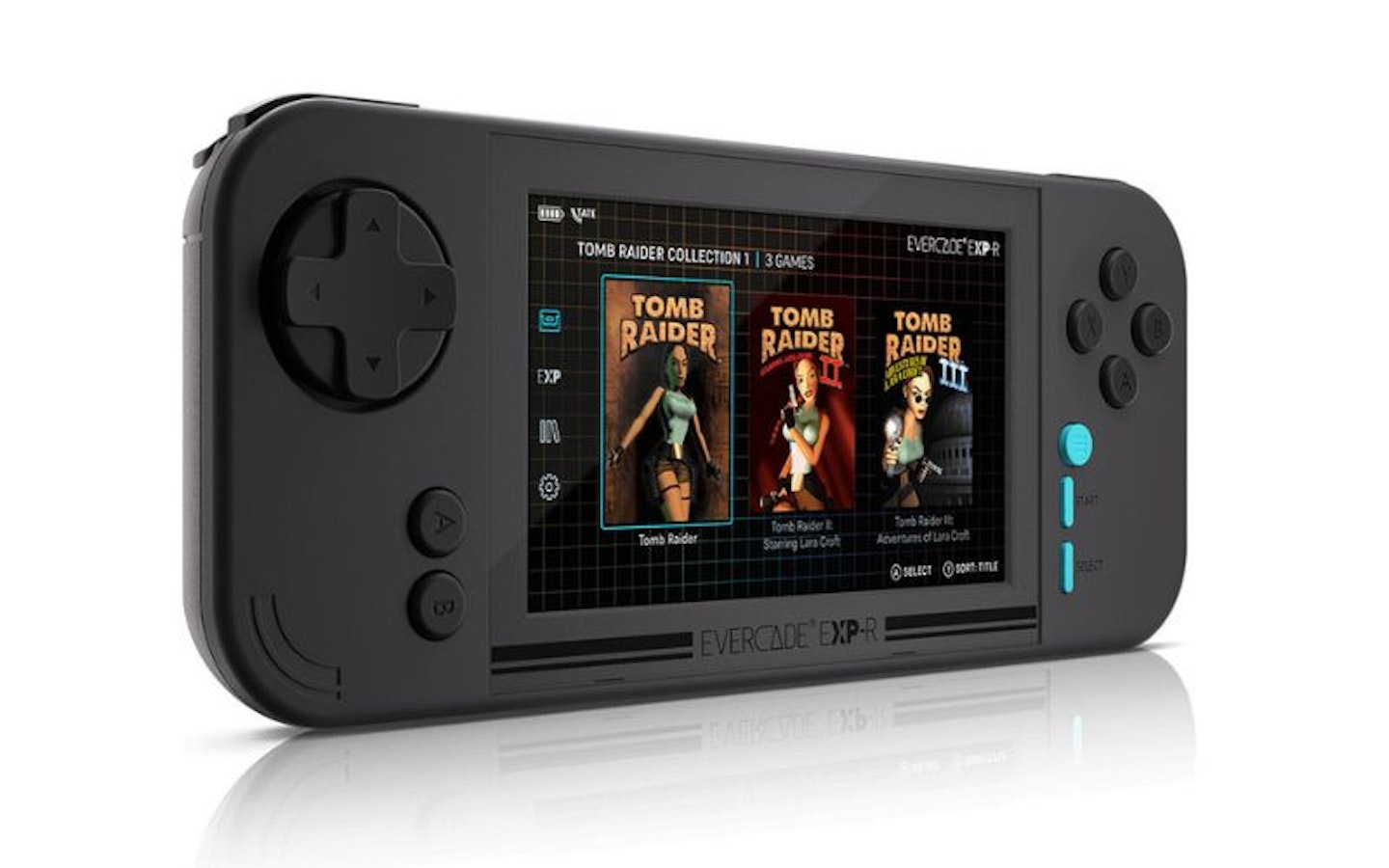 Evercade EXP-R Handheld with Tomb Raider Collection 1