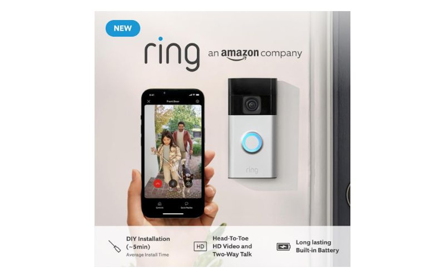 New Ring Battery Video Doorbell (2024 release) 