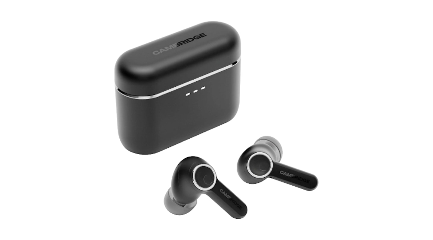 Cambridge Audio Melomania A100 Earbuds. Earbuds and case. 