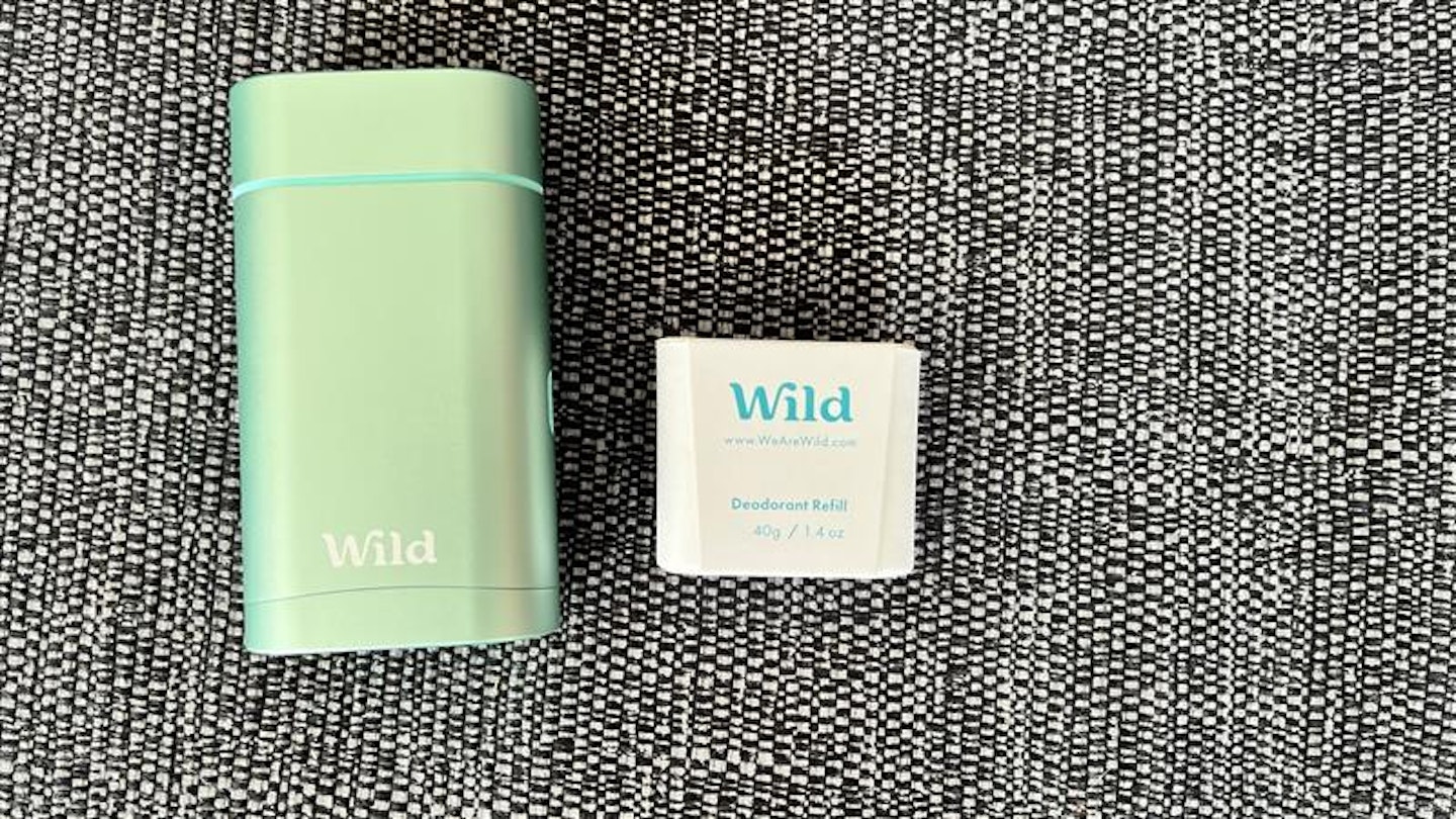Wild natural deodorant case and refill 