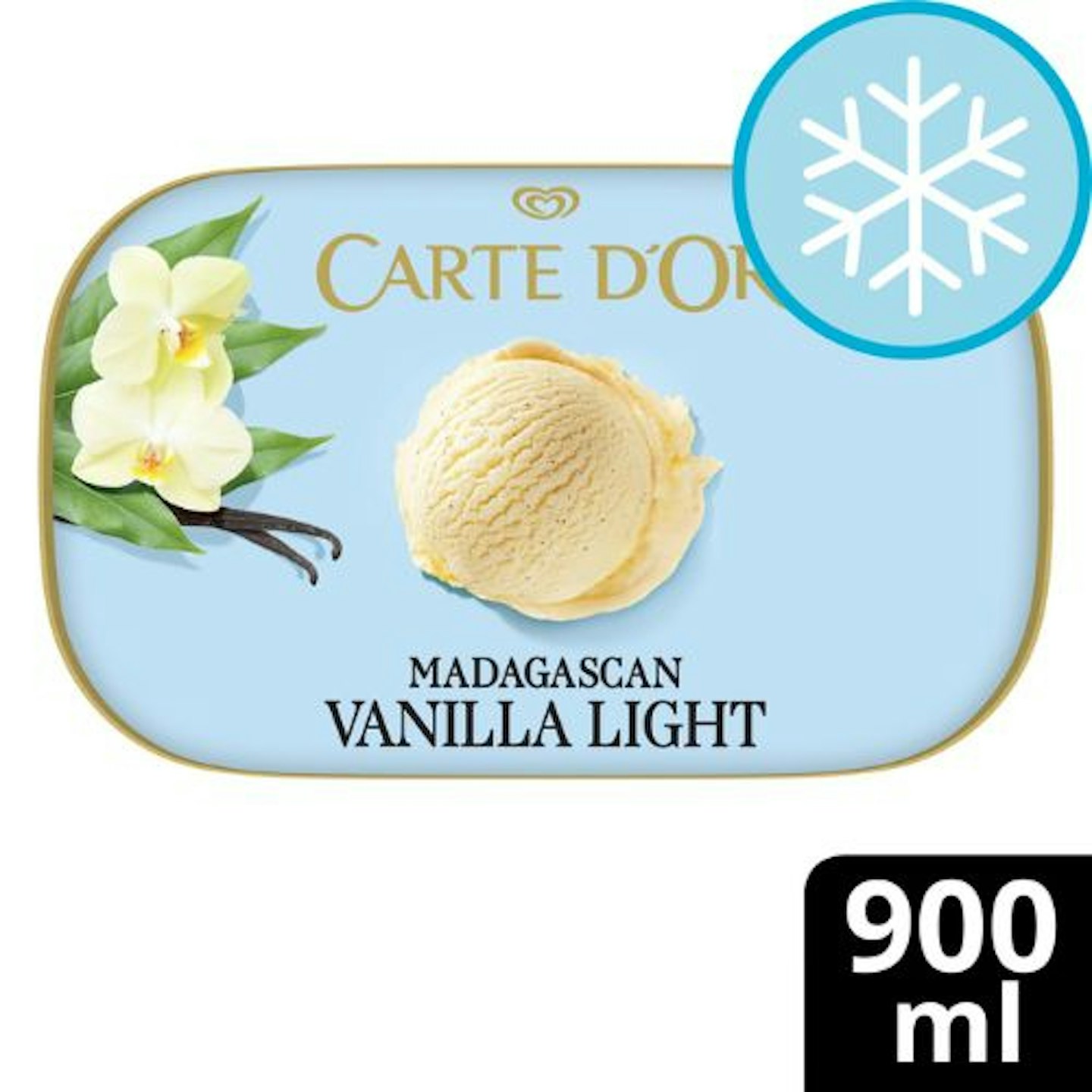Carte D'Or Light Vanilla Ice Cream Tub Dessert 900ml