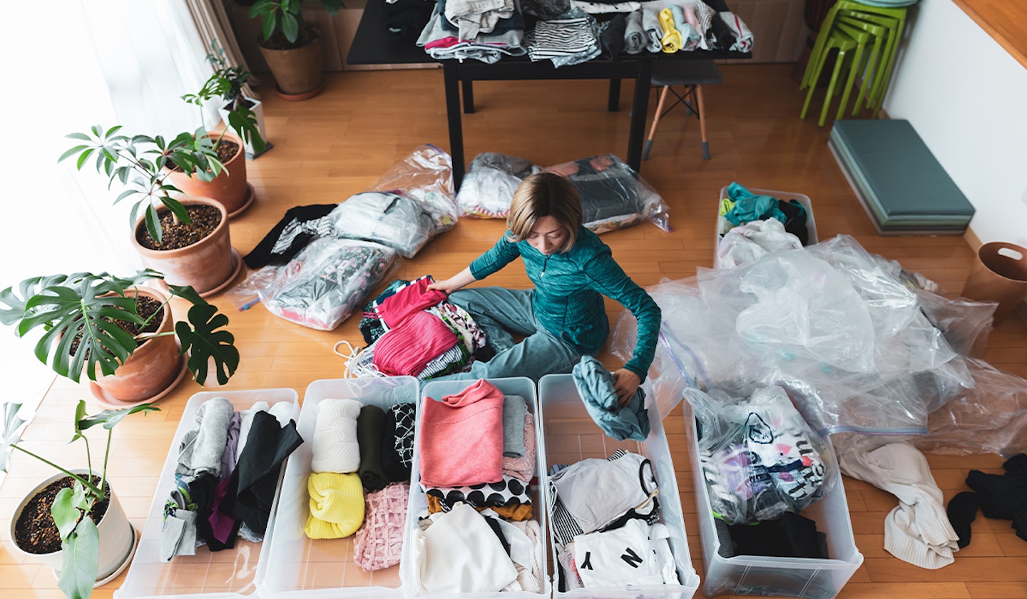 Decluttering living room