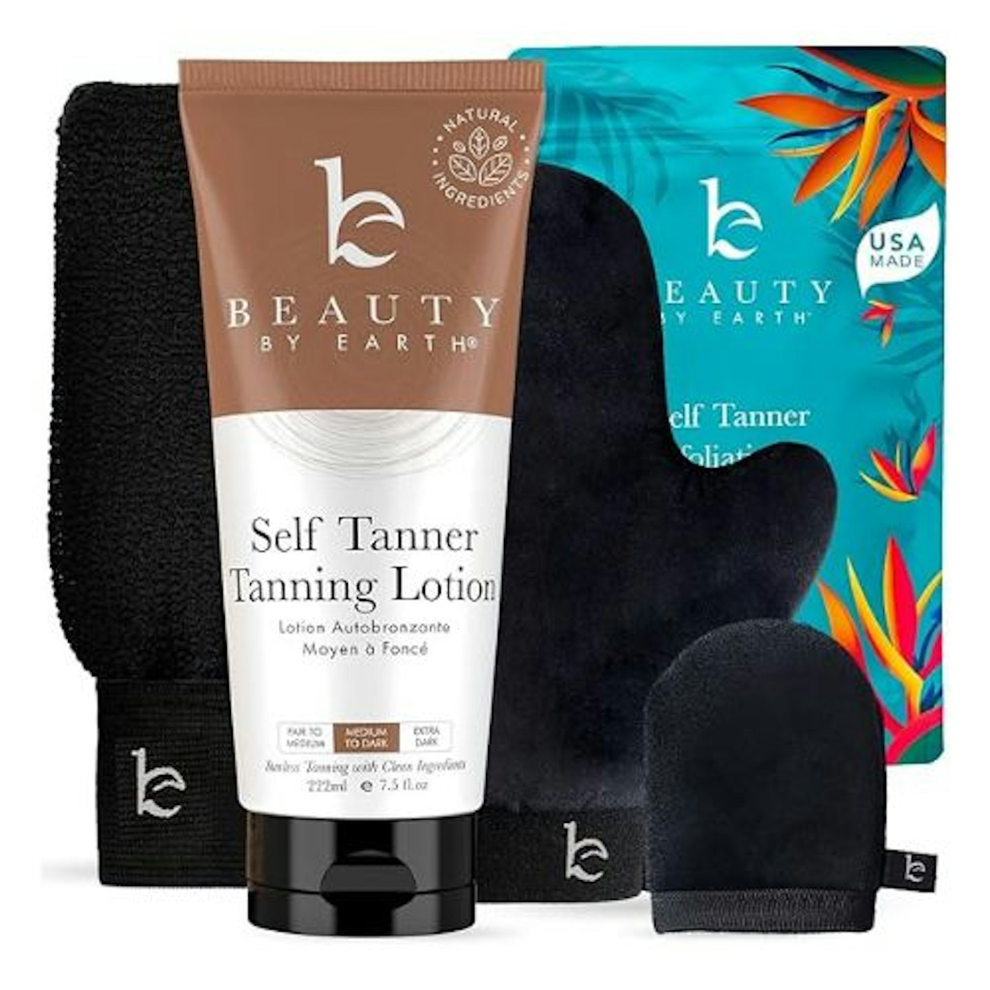 Beauty by Earth Self Tanner & Tanning Application Kit