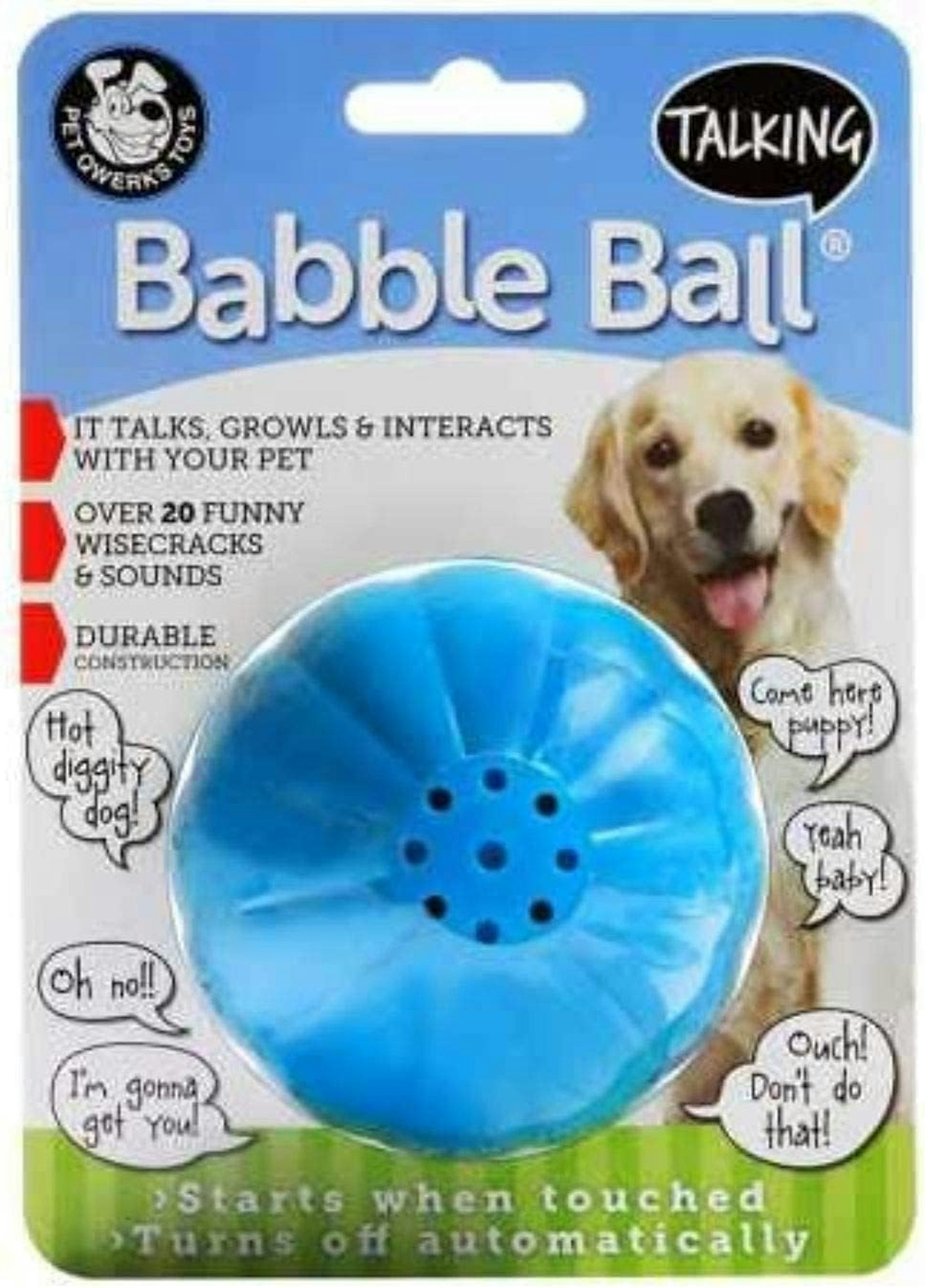 Pet Qwerks Talking Babble Ball