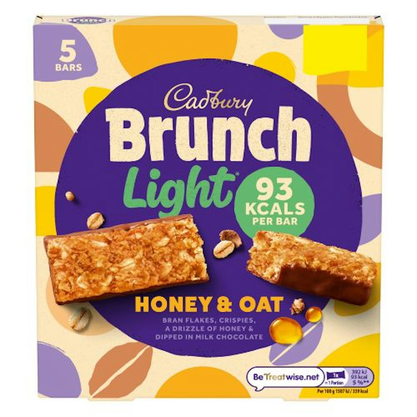 Cadbury Brunch Light Honey & Oat Bars